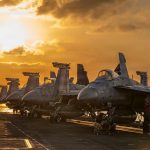 This image provided by US Central Command shows aircraft on the flight deck of the USS Abraham Lincoln (CVN 72) that are operating in support of the war in Iran, on Tuesday, March 3, 2026 (US Navy via AP)
