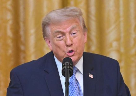 President Donald Trump addresses the nation from the East Room of the White House on July 16, 2026, in Washington, DC (Getty Images)